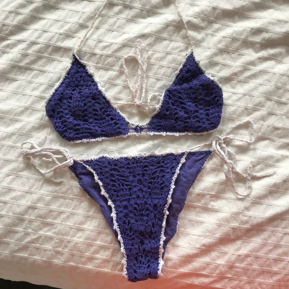 Purple Crochet Bikini